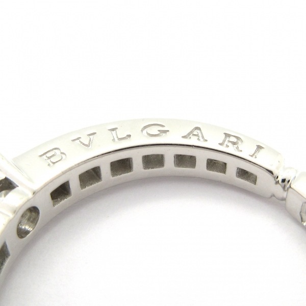  отполирован # BVLGARY BVLGARI кольцо 9.5 номер teti машина taavene Cheer Pt950× бриллиант половина diamond / центр 1P diamond примерно 0.3 carat 