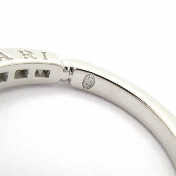  отполирован # BVLGARY BVLGARI кольцо 9.5 номер teti машина taavene Cheer Pt950× бриллиант половина diamond / центр 1P diamond примерно 0.3 carat 