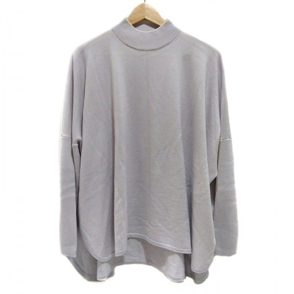 セオリーリュクス theory luxe 長袖セーター/ニット サイズ38 M - ライトパープル レディース ハイネック 美品 トップス_画像1