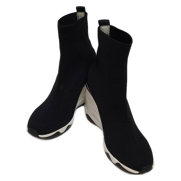 ダイアナ DIANA ショートブーツ 22.5 レザー 黒 レディース +diana/ウェッジソール 靴_画像2