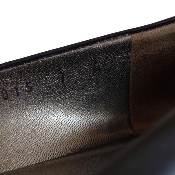 サルバトーレフェラガモ FERRAGAMO/SalvatoreFerragamo フラットシューズ 7 C - レザー 黒 レディース 靴_画像6