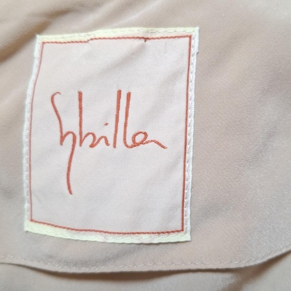 シビラ Sybilla サイズM - 白×ベージュ レディース クルーネック/七分袖/ひざ丈/レース ワンピース_画像3