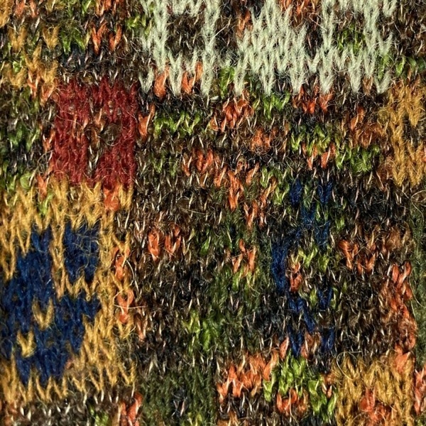 ミッソーニ MISSONI 長袖セーター/ニット サイズS - ダークブラウン×グリーン×マルチ メンズ レギュラーカラー/EXAMPLE トップス_画像6