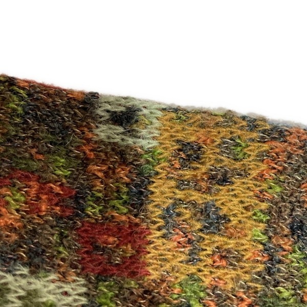 ミッソーニ MISSONI 長袖セーター/ニット サイズS - ダークブラウン×グリーン×マルチ メンズ レギュラーカラー/EXAMPLE トップス_画像8