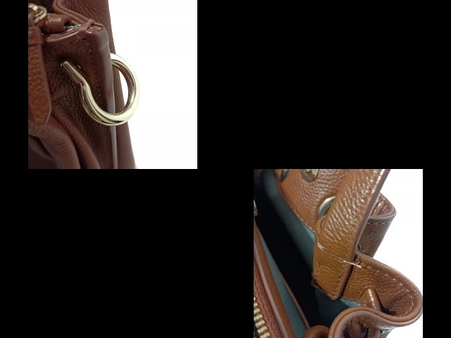 コールハーン COLE HAAN ハンドバッグ - レザー ダークブラウン 美品 バッグ_画像10