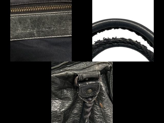 Balenciaga BALENCIAGA ручная сумочка 168028 The * part time кожа чёрный сумка