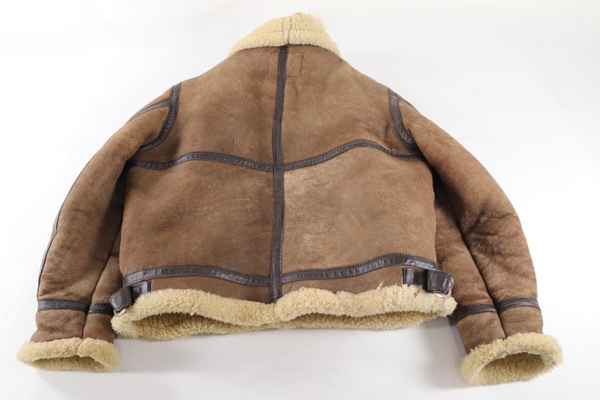 Schott ショット ムートン ジャケット B-3 USA製 サイズ40 メンズ 紳士服 9121-AMの画像2