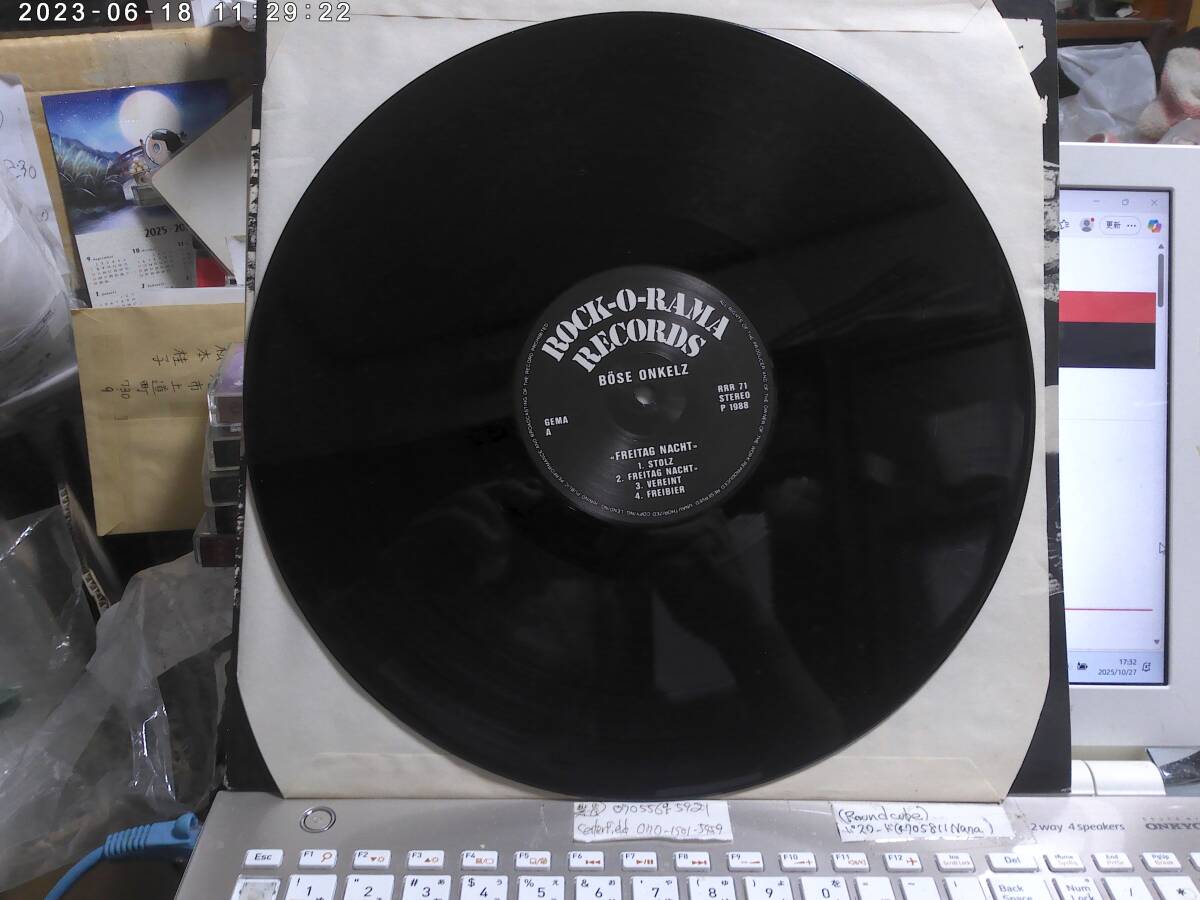 BOHSE ONKELZ / FREITAG NACHT ドイツ盤LP RAC ROCK-O-RAMA Skrewdriver No Remorse Brutal Attack Condemned 84 Squadron Endstuff_画像2