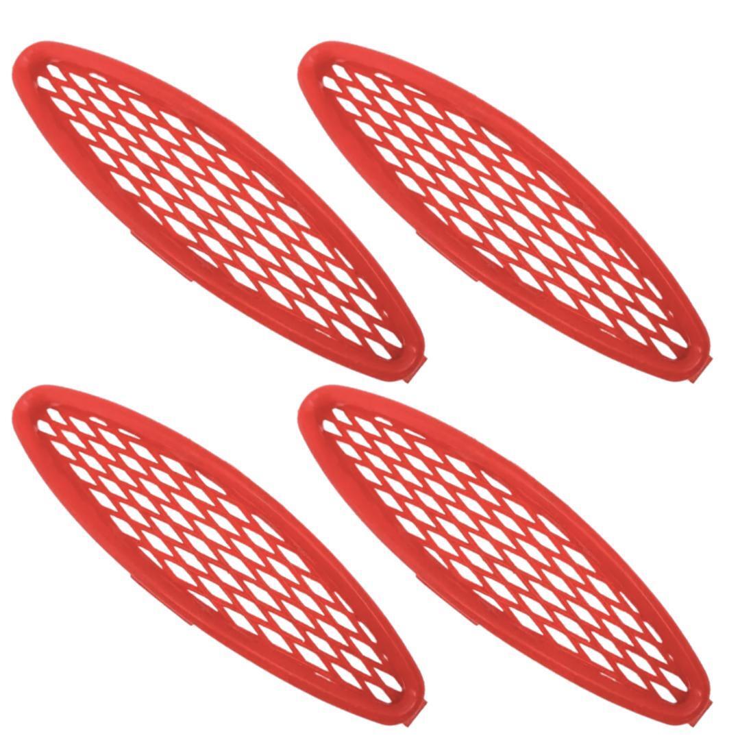 ジョルノ AF24 エアダクトカバー 4個セット レッド 赤 冷却ダクト GIORNO 補修 交換 カスタム ホンダ 互換品 管理J4_画像1