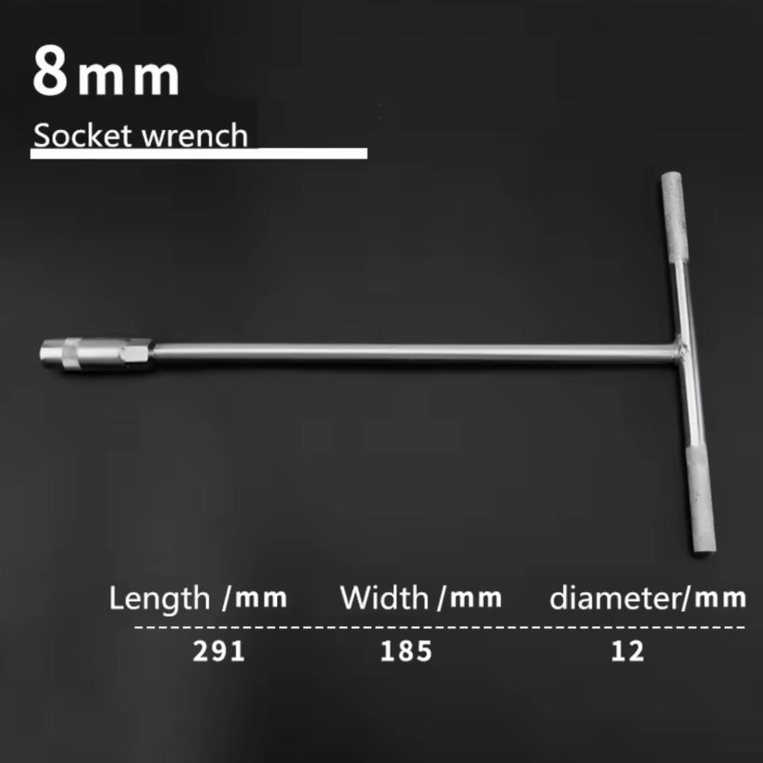 T型レンチ Tレンチ 8mm 10mm 12mm 3本セット ボックスレンチ バイク 車 整備 DIY 工具 早回し 管理G6_画像2