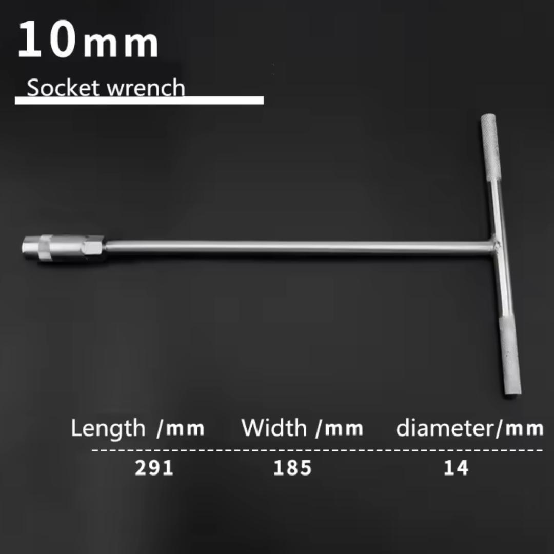 T型レンチ Tレンチ 8mm 10mm 12mm 3本セット ボックスレンチ バイク 車 整備 DIY 工具 早回し 管理G6_画像3