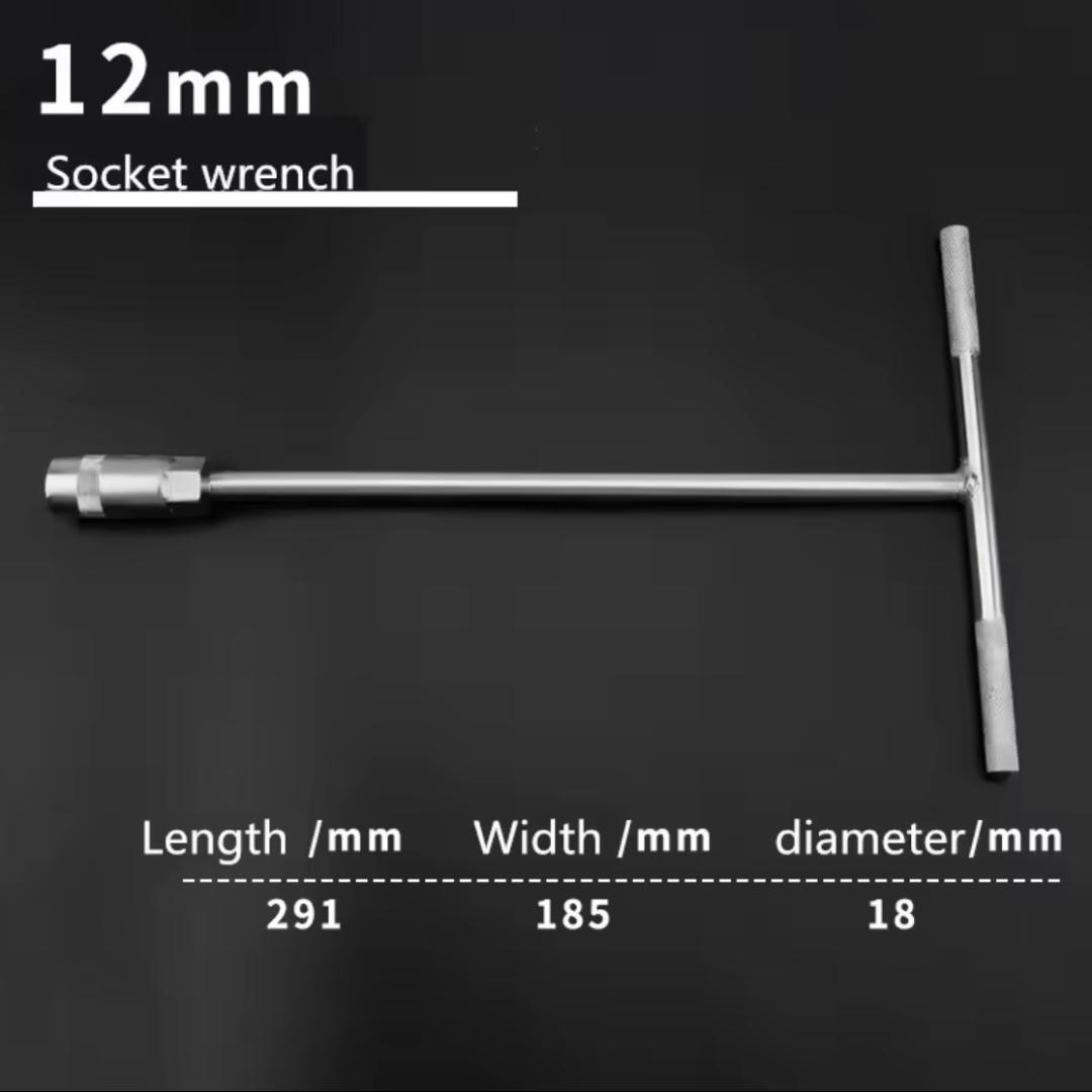 T型レンチ Tレンチ 8mm 10mm 12mm 3本セット ボックスレンチ バイク 車 整備 DIY 工具 早回し 管理G6_画像4