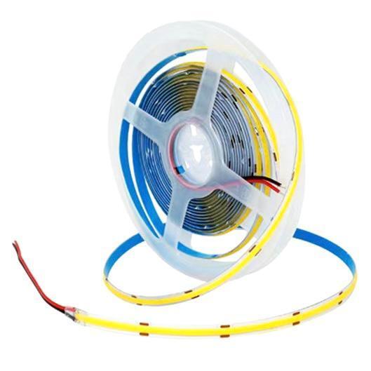 COB LEDテープライト 5m ブルー 青 12V 480連/m 面発光 IP65防水 両面テープ付 切断可能 車 看板装飾 管理A3_画像2