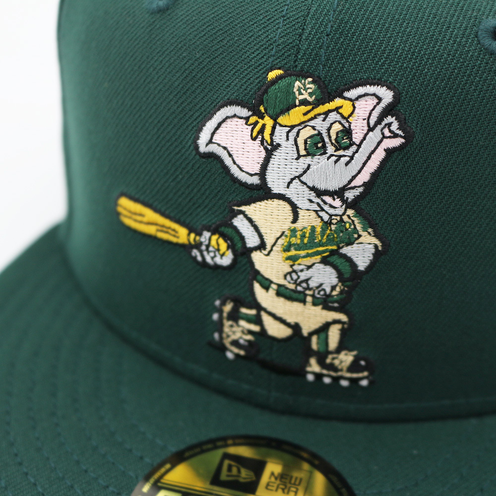 日本未発売 ニューエラ NEW ERA オークランド・アスレチックス マスコット・ストンパー 100周年 59FIFTY キャップ [GREEN] [7 3/8]_画像5