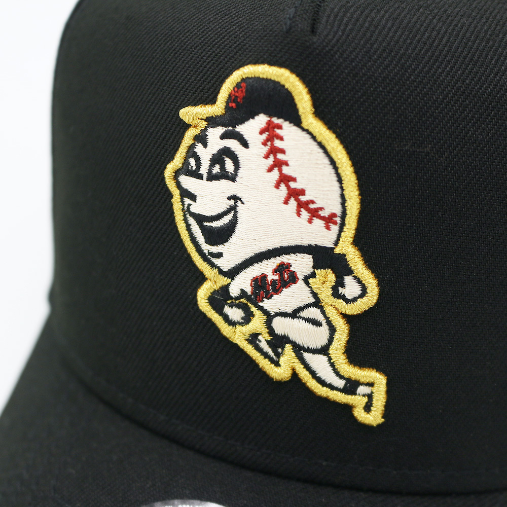 日本未発売 ニューエラ NEW ERA ニューヨーク・メッツ ミスター・メッツ 25周年 サイドパッチ A-FRAME 9FORTY キャップ [BLACK]_画像5