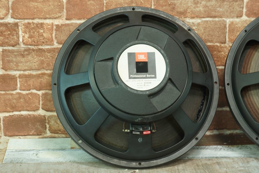 JBL 2225H 15インチウーファー 8Ω ペア 動作良好 DCR 7.0Ω/6.8Ω #R08318_画像4