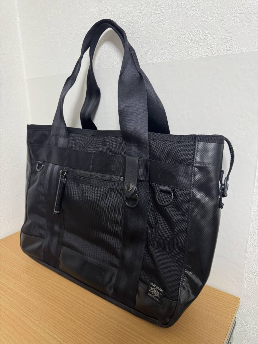 美品●定価59400円●ポーター 吉田カバン PORTER HEAT TOTE BAG ヒート トートバッグ ビジネスバッグ 品番703-07966 黒_画像5