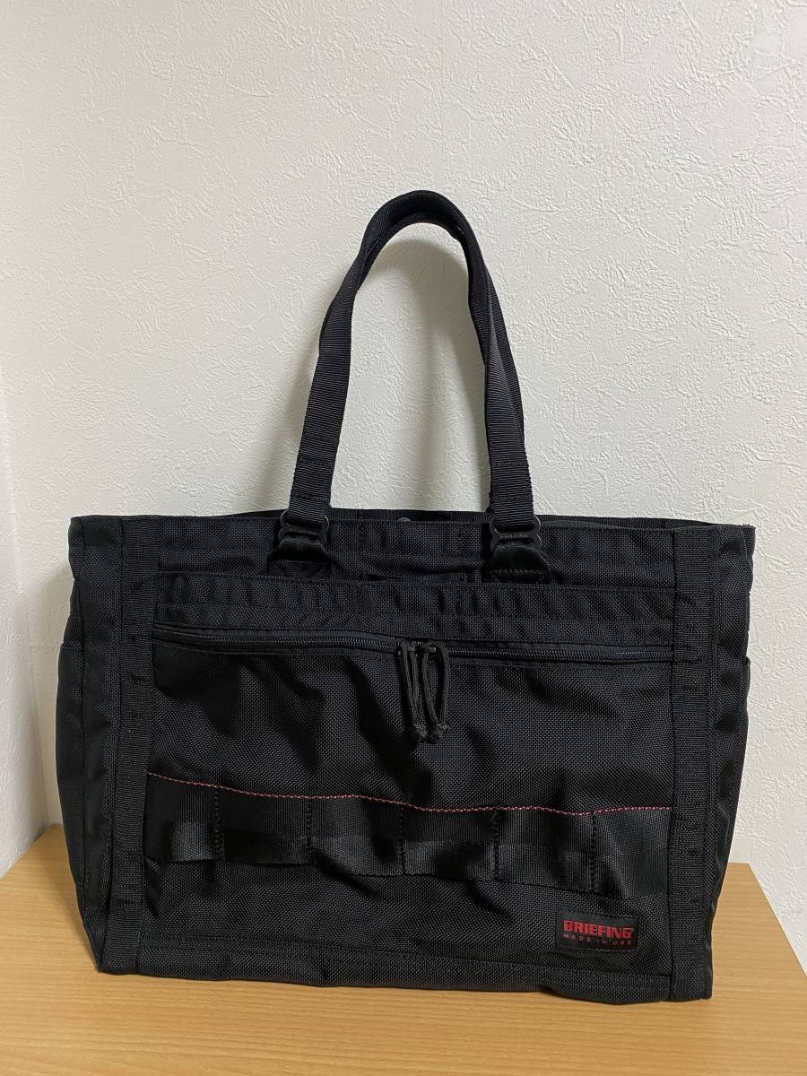 完売品●極美品●定価42900円●BRIEFING SQ TOTE BRF078219 トートバッグ バリステッィクナイロン アメリカ製 ブラック 黒_画像1