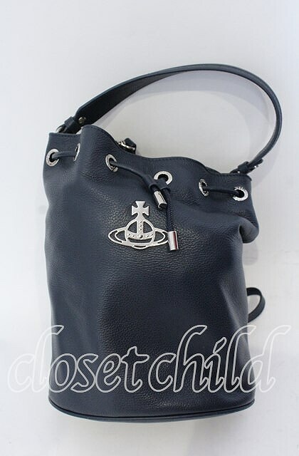ヴィヴィアンウエストウッド 中古 / CARRIE BUCKET BAG バッグ ネイビー O-25-09-14-109-ba-IG-OS