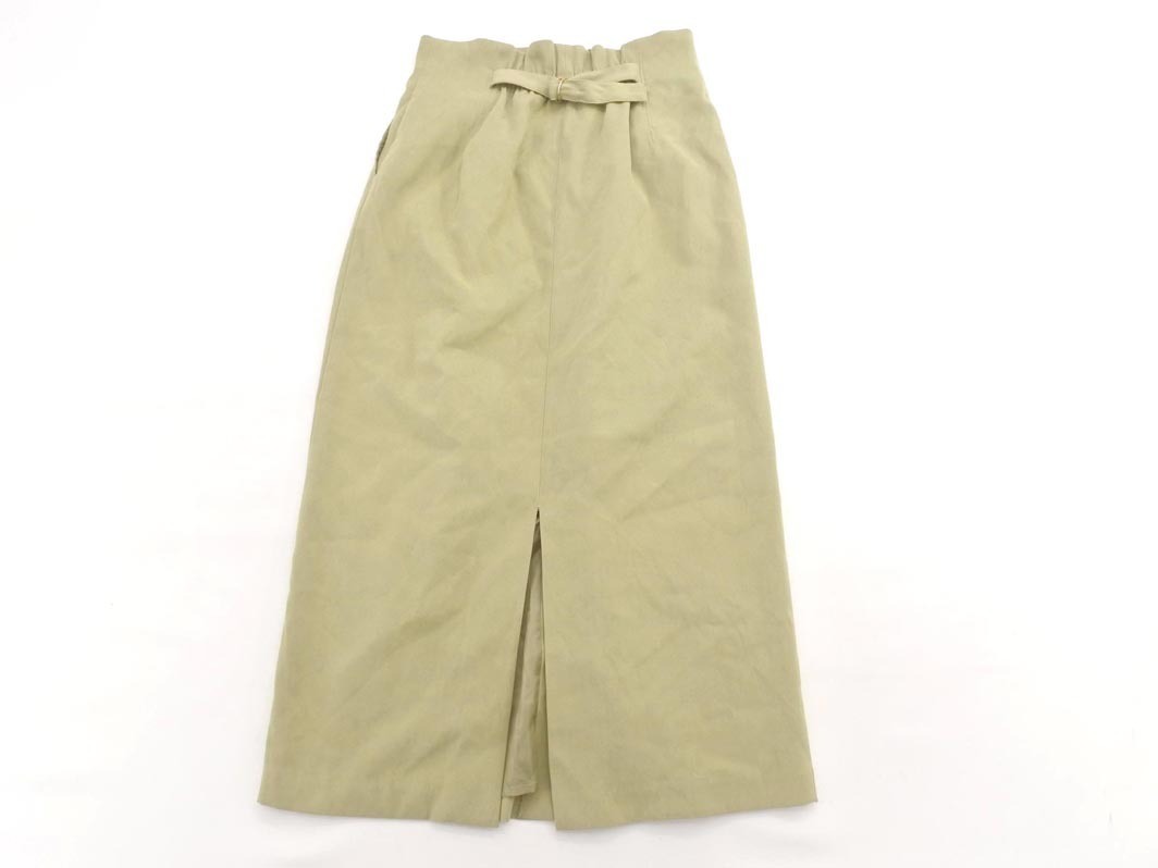 Techichi Te chichi длинный узкая юбка sizeM/ хаки *# * fja1 женский