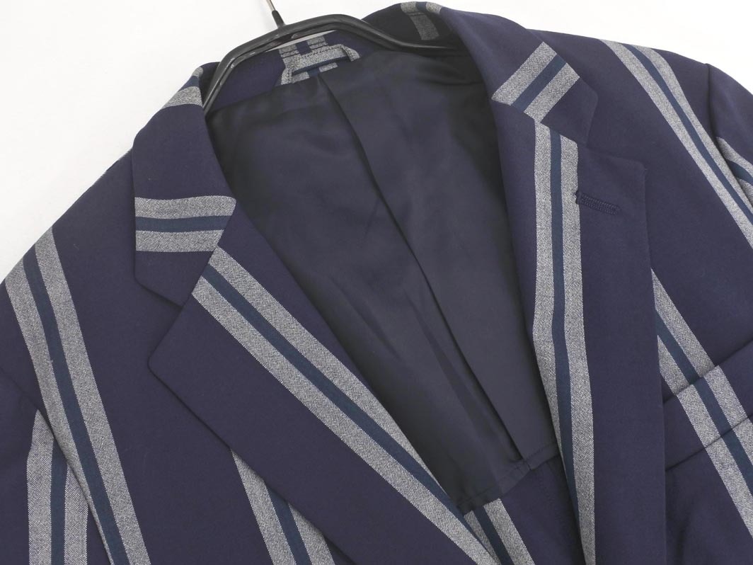 UNITED TOKYO ユナイテッドトウキョウ ストライプ ジャケット size2/紺xグレーx緑 ■◇ ☆ fid0 メンズ_画像4
