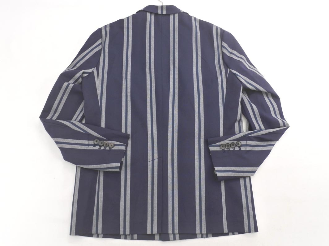 UNITED TOKYO ユナイテッドトウキョウ ストライプ ジャケット size2/紺xグレーx緑 ■◇ ☆ fid0 メンズ_画像8