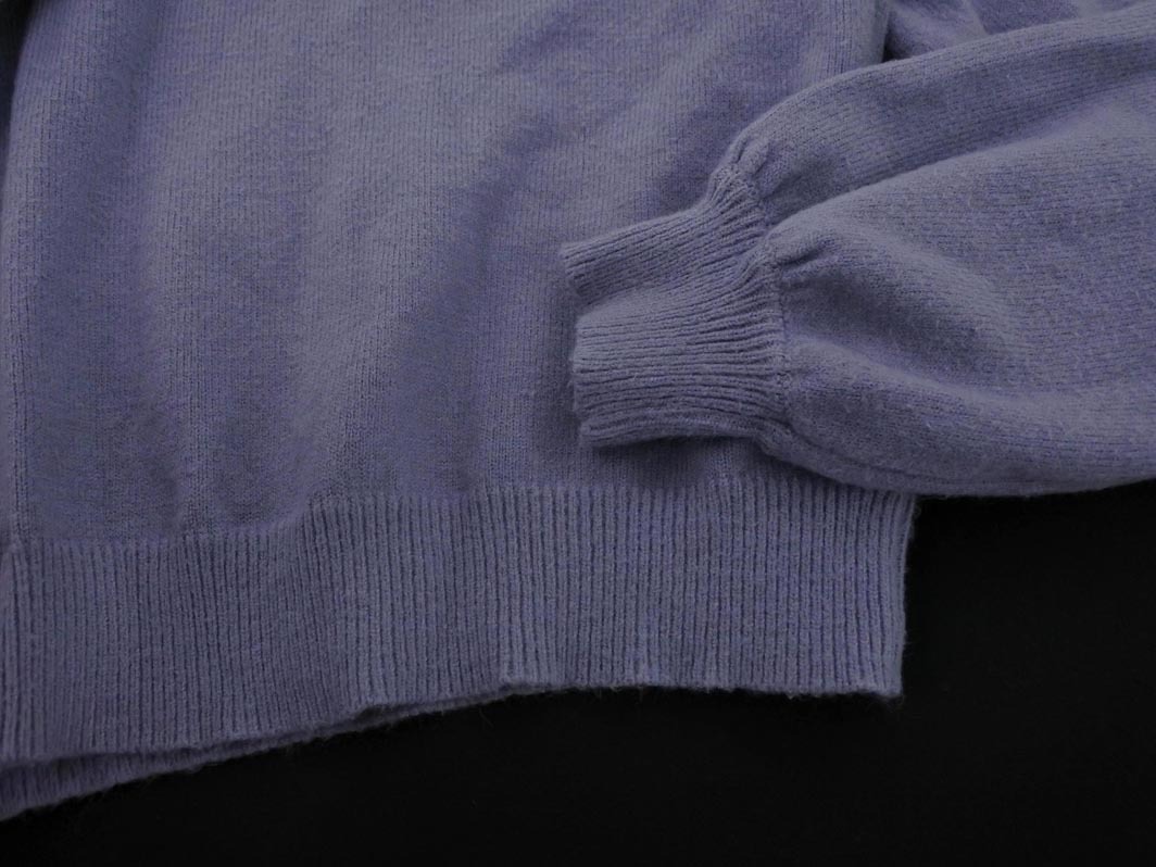 INGNI イング ボリュームスリーブ レース パール ニット セーター sizeM/ブルーグレー ◇■ ☆ fja1 レディース_画像2