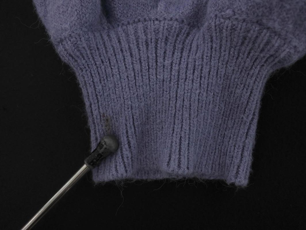 INGNI イング ボリュームスリーブ レース パール ニット セーター sizeM/ブルーグレー ◇■ ☆ fja1 レディース_画像4