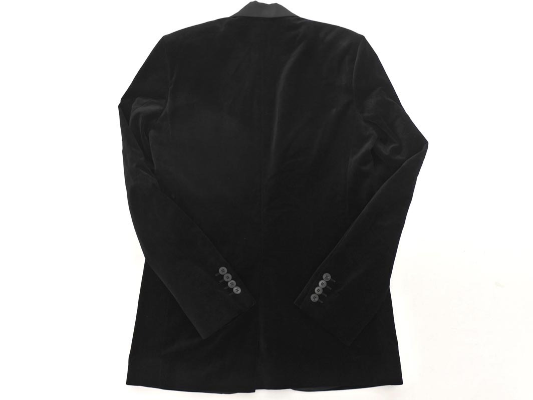 agnes b アニエスベー 大きいサイズ ベロア テーラード ジャケット size48/黒 ◇■ ☆ fja1 メンズ_画像7