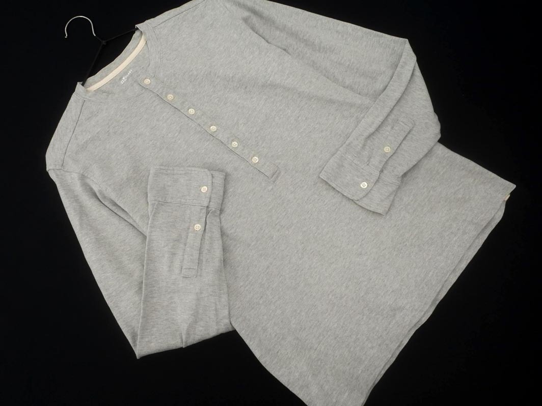 23区 HOMME ヘンリーネック カットソー size46/グレー ◇■ ☆ fja3 メンズ_画像1