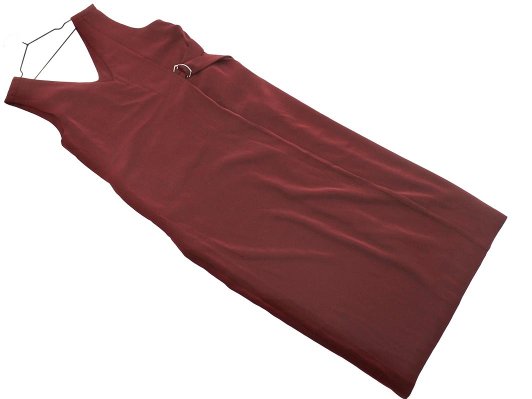 KBF ケービーエフ アーバンリサーチ ジャンパー スカート Vネック ワンピース sizeONE/赤 ◇■ ☆ fja3 レディース_画像1