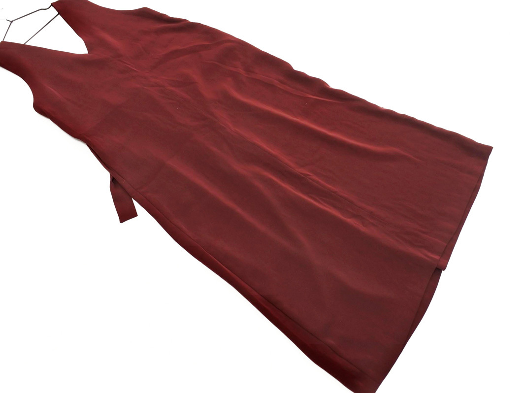 KBF ケービーエフ アーバンリサーチ ジャンパー スカート Vネック ワンピース sizeONE/赤 ◇■ ☆ fja3 レディース_画像5