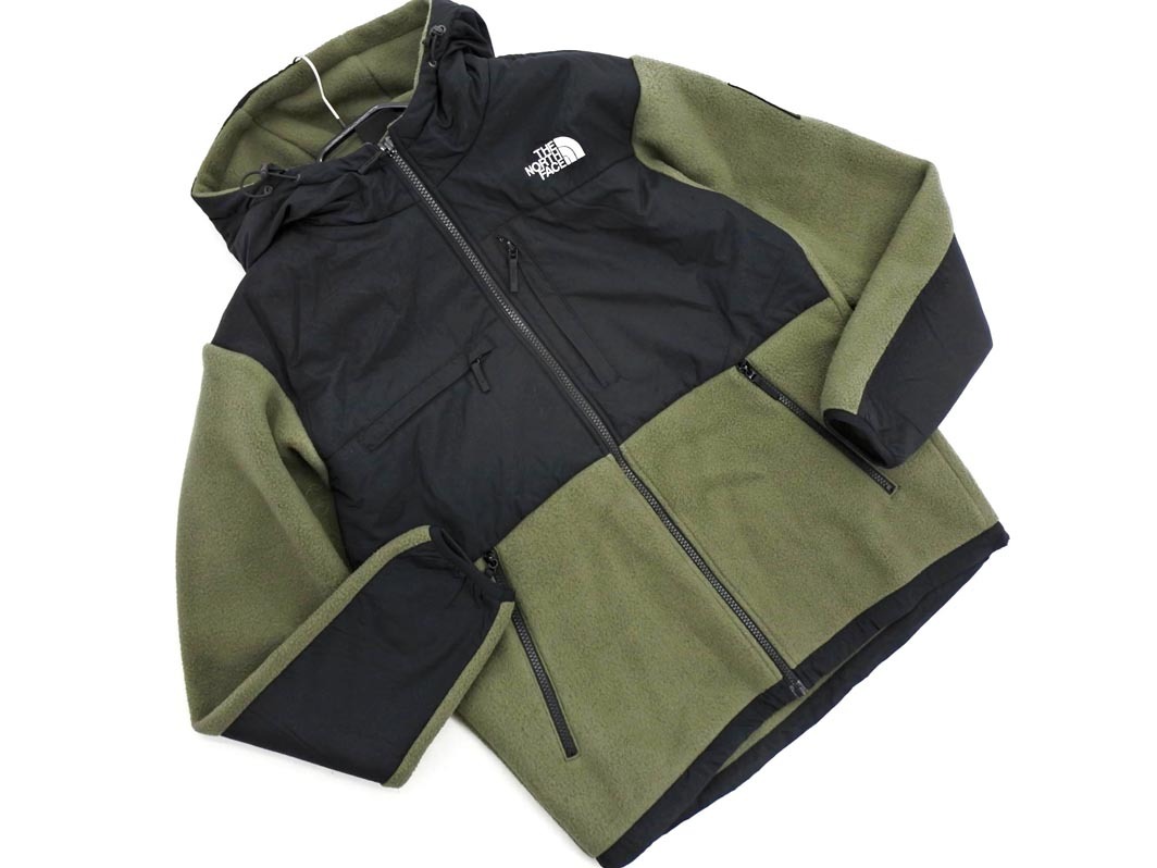 THE NORTH FACE ザノースフェイス NA72052 Denali Hoodie デナリフーディ フリース ジャケット sizeM/カーキｘ黒 ◇■◎ ☆ fja3 メンズ_画像1