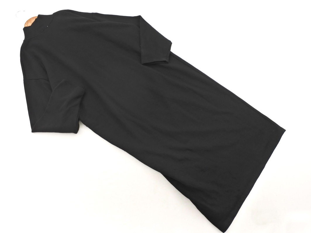 ZARA TRF ザラ トラファ 裏起毛 ハイネック Iライン ワンピース sizeM/黒 ◇■ ☆ fja2 レディース_画像6