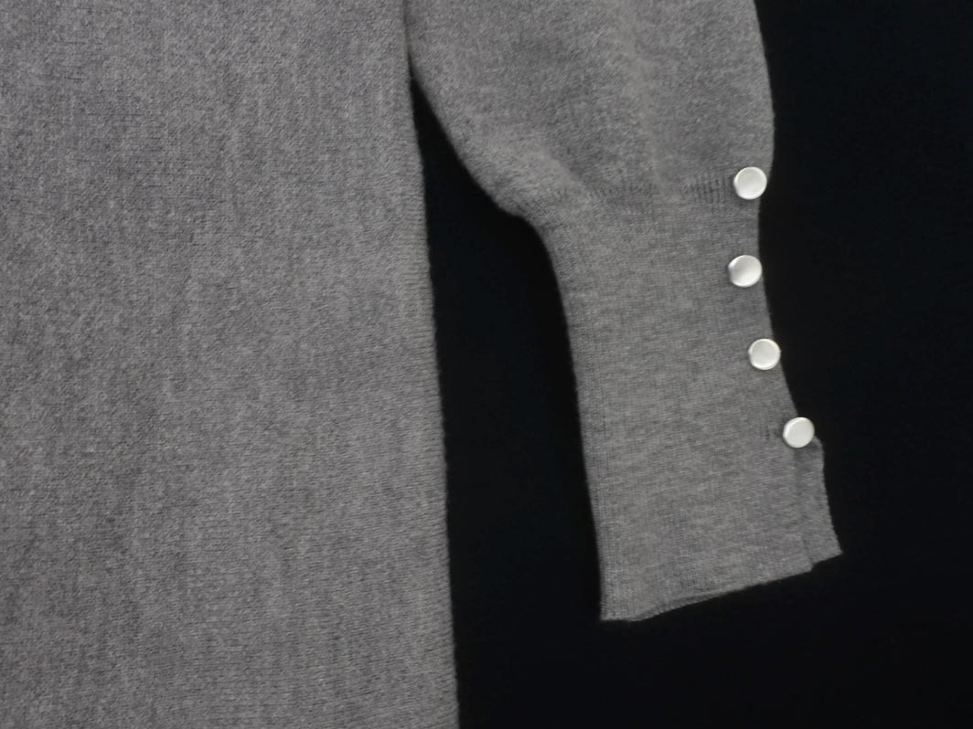 LOWRYS FARM ローリーズファーム ロング ニット ワンピース sizeF/グレー ◇■ ☆ fja3 レディース_画像3