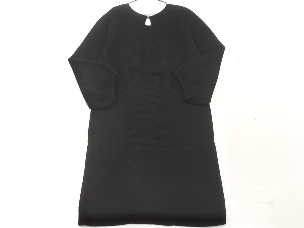 BALLSEY ボールジー トゥモローランド アンゴラ混 ニット Iライン ワンピース size38/黒 ◇■ ☆ fja2 レディース_画像6