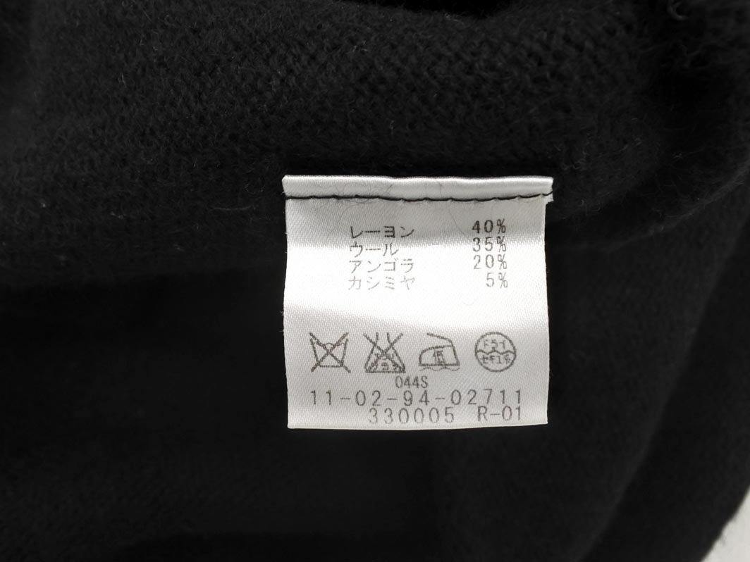 BALLSEY ボールジー トゥモローランド アンゴラ混 ニット Iライン ワンピース size38/黒 ◇■ ☆ fja2 レディース_画像7
