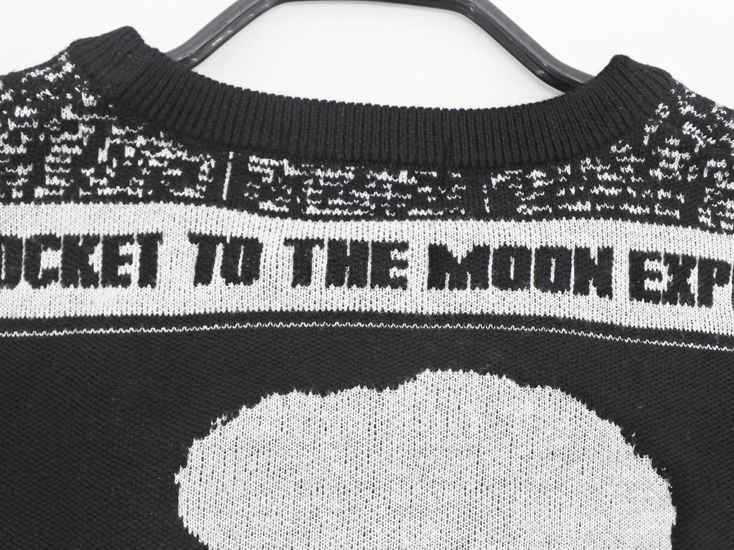 Supreme シュプリーム ニュースペーパー ニット セーター sizeL/白ｘ黒 ■■◎ ☆ fia4 メンズ_画像7