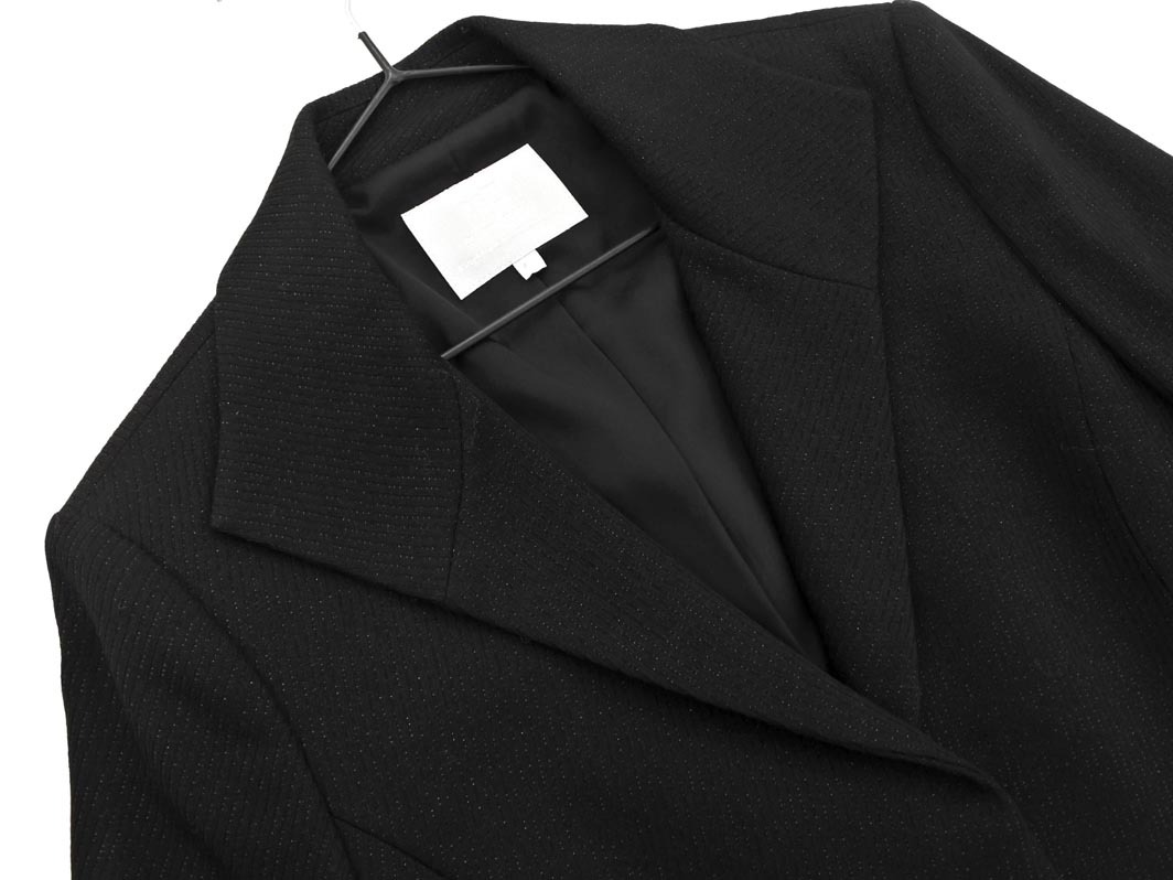 23 район шерсть . жакет size32/ чёрный x ламе *# * fja6 женский