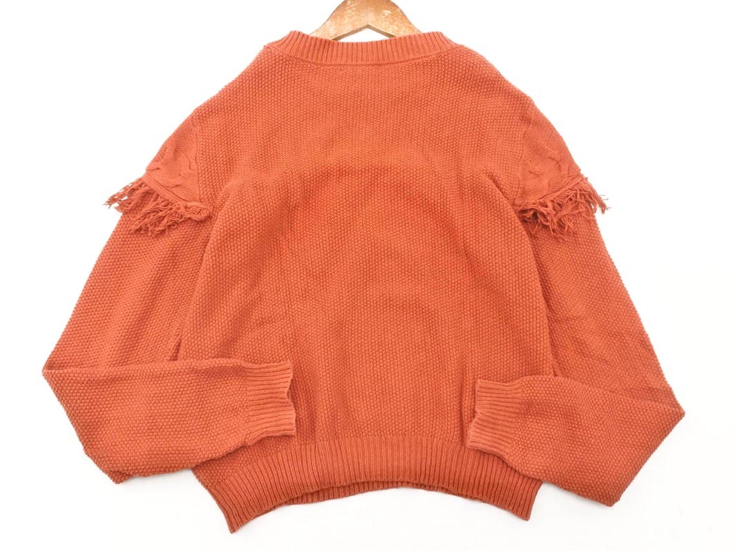mystic ミスティック フリンジ ニット セーター sizeF/オレンジ ◇■ ☆ fja6 レディース_画像4