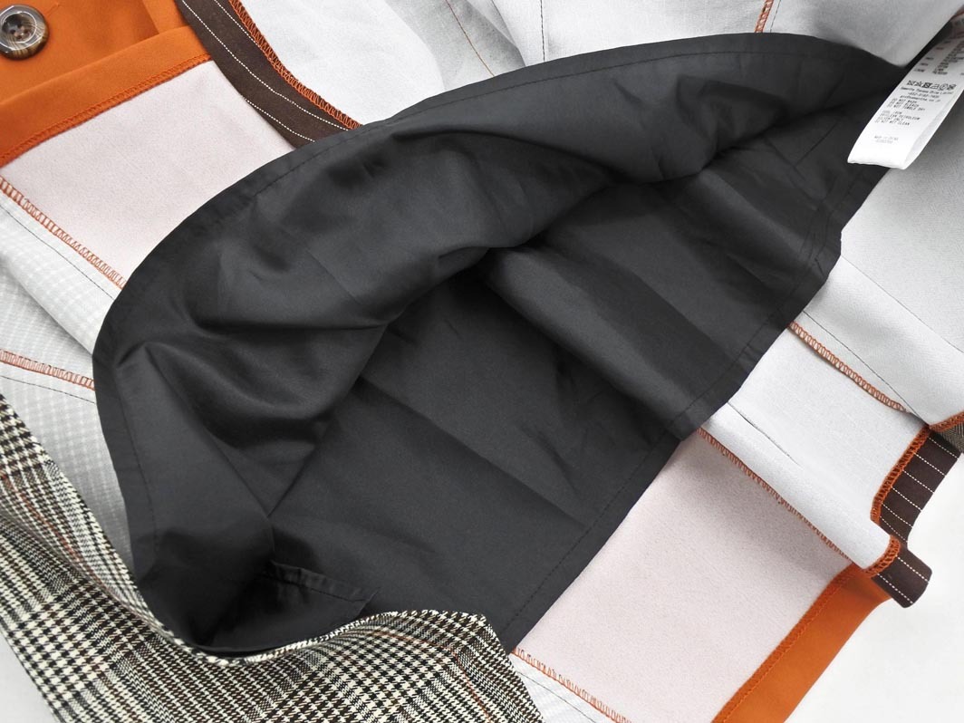 REDYAZEL レディアゼル ベルト付き リメイク風 ロング スカート sizeS/オレンジx茶xグレー ◇■ ☆ fja6 レディース_画像3