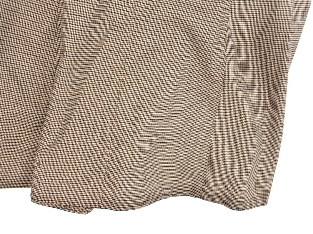 LAGUNAMOON ラグナムーン 千鳥柄 フェイクレイヤード ワンピース sizeS/茶 ◇■ ☆ fja6 レディース_画像2