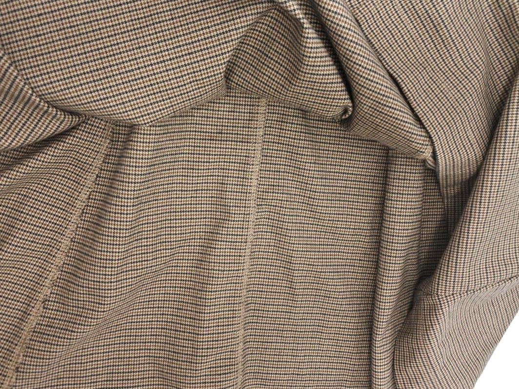 LAGUNAMOON ラグナムーン 千鳥柄 フェイクレイヤード ワンピース sizeS/茶 ◇■ ☆ fja6 レディース_画像7