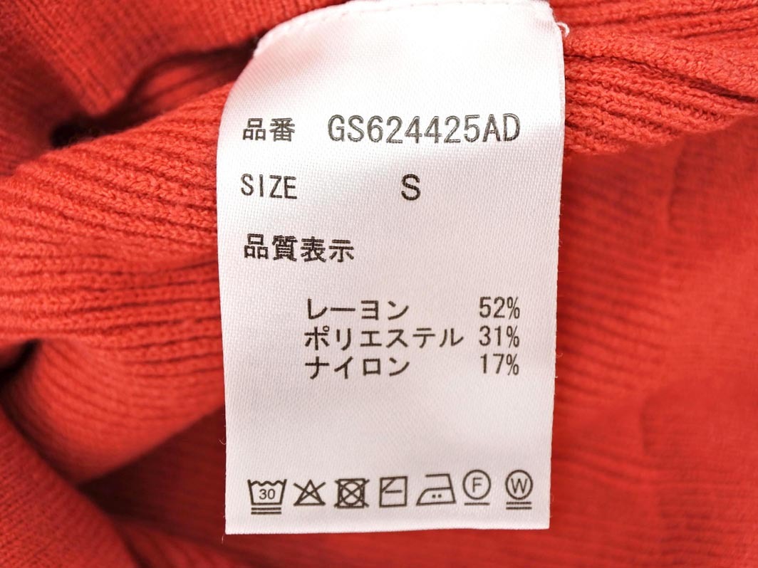 GLOBAL WORK グローバルワーク ハイネック ニット セーター sizeS/オレンジ ◇■ ☆ fja6 レディース_画像5