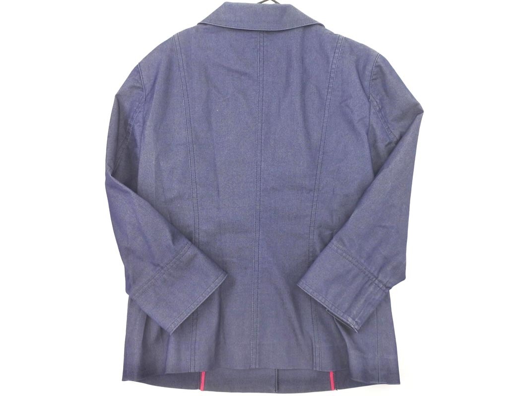 MELROSE メルローズ デニム テーラード ジャケット size3/紺 ◇■ ☆ fja6 レディース_画像6