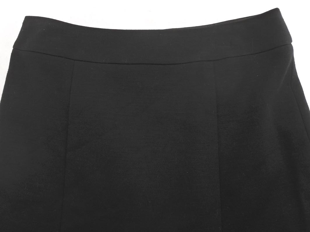 23区 ウール混 フレア スカート size38/黒 ◇■ ☆ fja6 レディース_画像4