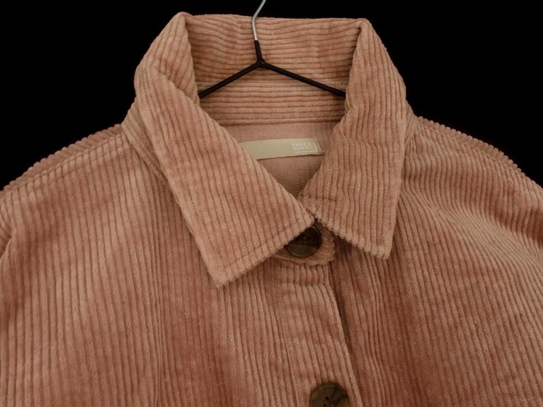 FREE*S MART свободный z mart вельвет большой размер блуза рубашка sizeFR/ розовый *# * fja6 женский 