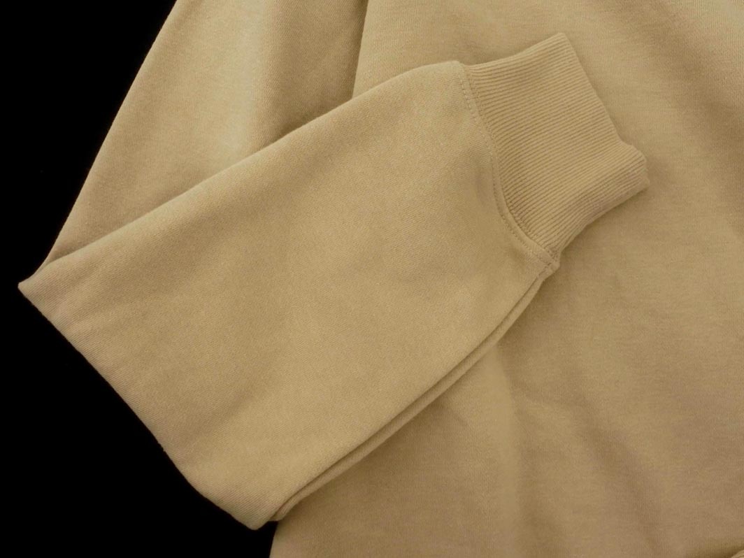 FILA フィラ 裏起毛 ロゴ 刺 プルオーバー カットソー sizeM/ベージュ ◇■ ☆ fja6 レディース_画像3