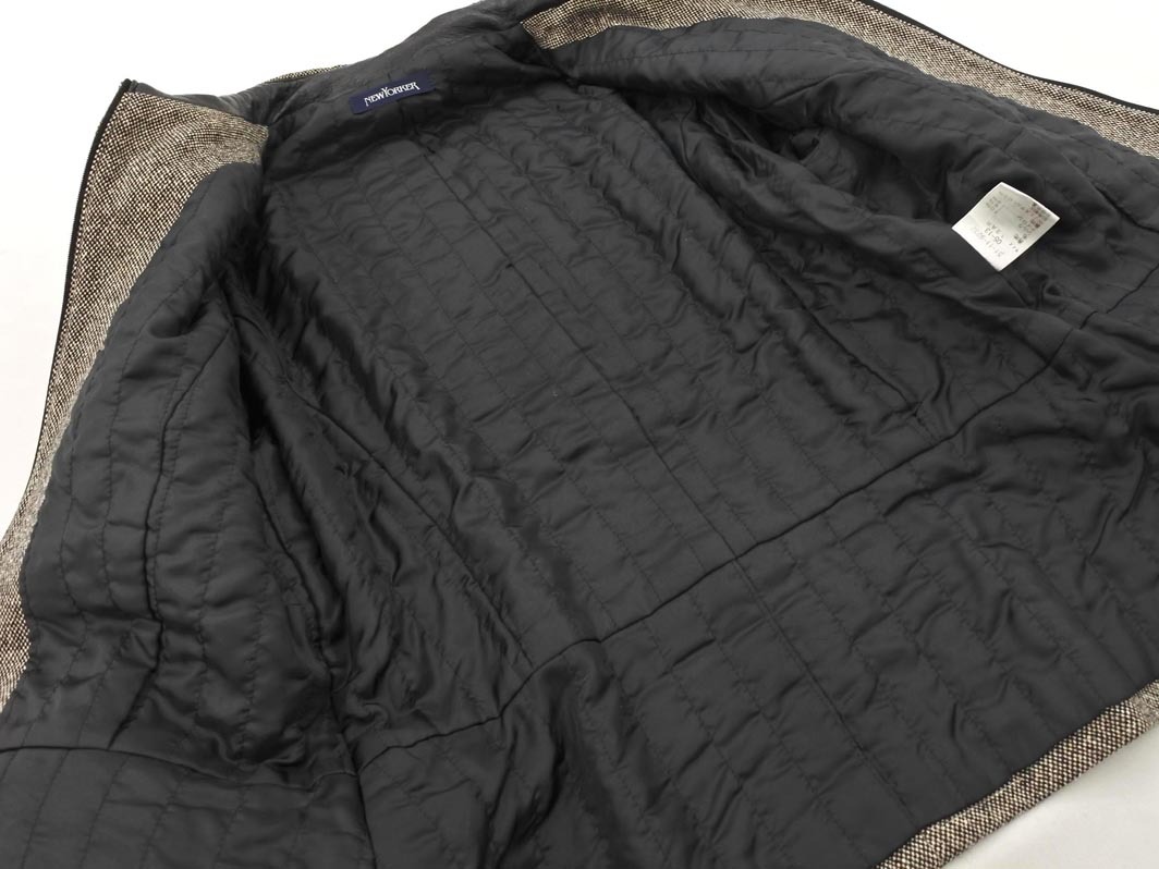 NEWYORKER ニューヨーカー 毛絹混 ジャケット size13AR/グレージュ ◇■ ☆ fja7 レディース_画像4