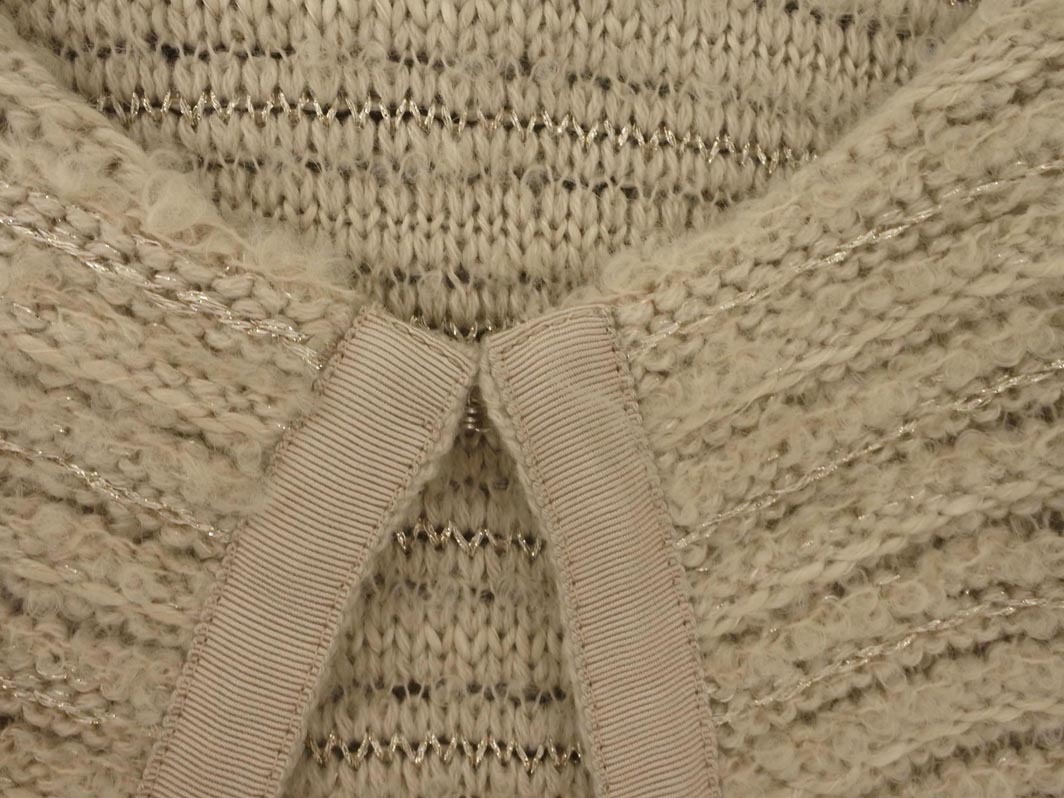 UNTITLED Untitled вязаный кардиган size2/ бежевый *# * fja7 женский
